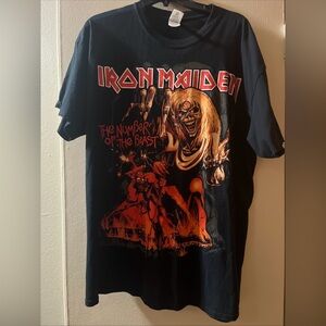 Gildan Black Iron Maiden The Number Of The Beast Graphic Tee